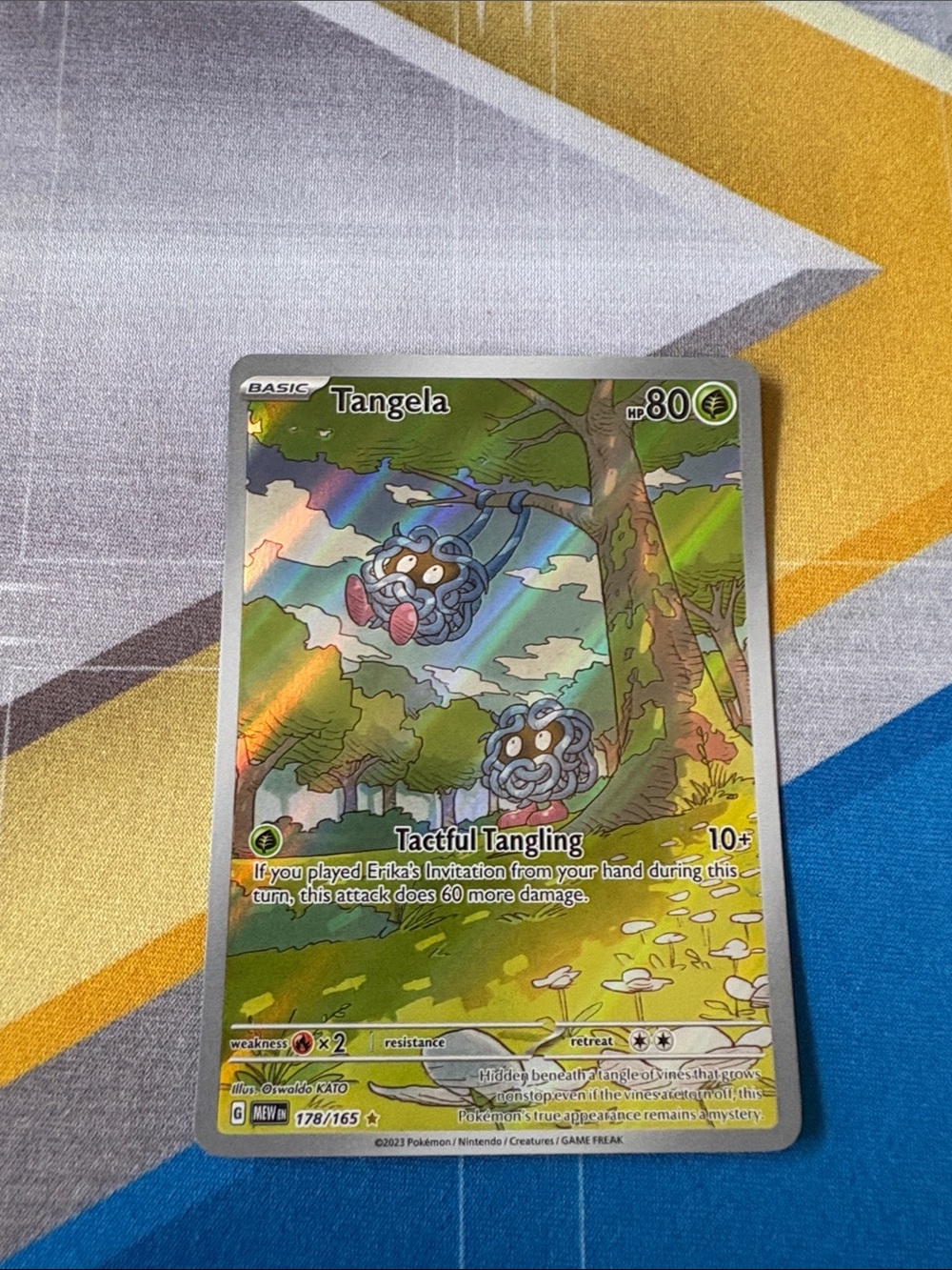Pokemon 151 Tangela illustration rare card Scarlet and Violet TCG English NM